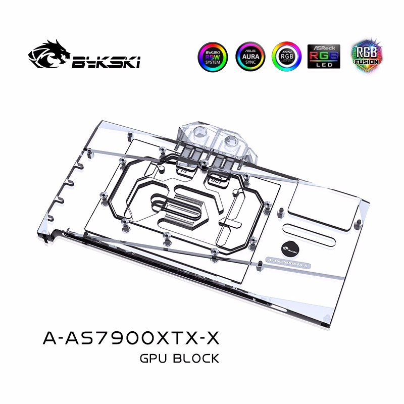 Bykski Water Block Use for ASU - огляд і ціна Rx 7900 Xt 20Gb